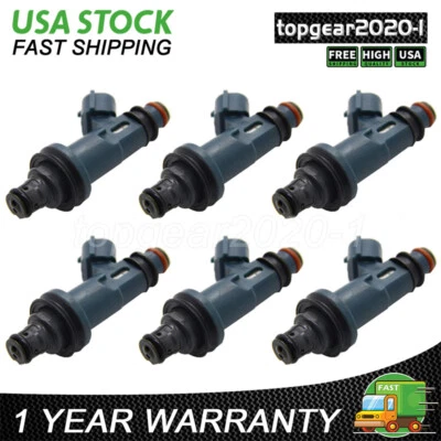 For Toyota Sienna 1998-2003 3.0L V6 6 PCS Fuel Injectors 23250-20020 195500-3130 Foto 1 de 4