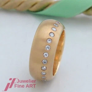 Brillant-Memoire-Ring ges. ca. 0,56ct - Brillanten (Diamant) - 14K/585 Gelbgold - Bild 1 von 6