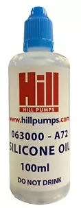 Hill Pumps EC-3000 Silicone Oil - 100ml Bottle - 073000-A72 (Z3000-003) - Picture 1 of 1
