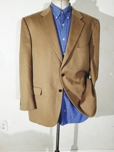 46R plush 100% CASHMERE Tweed Brown Blazer Jacket Sport Coat NWOT Grant Thomas - Picture 1 of 7