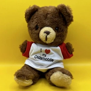 Russ Berrie Teddy Bear Plush I Love My Oldsmobile Tee 10" Vintage 1960’s - Picture 1 of 8