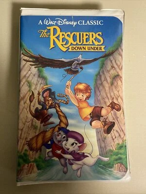 The Rescuers Down Under (VHS, 1991) Black Diamond Edition Rare 1142 - Image 1 of 4