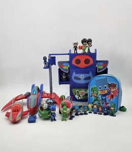 PJ Mask Mission Control Headquarters Save the air Jet Figures 27 Pieces LOT - Picture 1 of 18