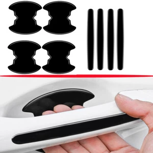 8pcs Car Door Handle Bowl Protective Film Stickers Anti-Scratch Strip Universal - Foto 1 di 10
