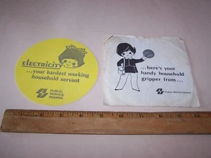 Vintage MYSTIC GRIP DISC Rubber Household Gripper PUBLIC SERVICE INDIANA - Lot B - Picture 1 of 3