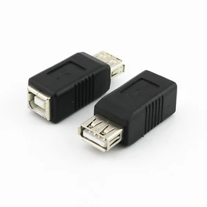 1pcs USB 2.0 Type A Female to USB B Female Adapter Connector For Printer Scanner - Picture 1 of 7