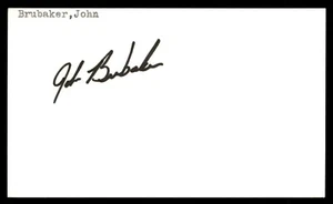 John Brubaker Baseball Signed Auto Autograph Index Card (no COA) *f1 - Picture 1 of 2