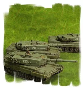 Painted! - German Leopard 2 platoon (3 vehicles) - 15mm WW3 - World War III - Picture 1 of 2