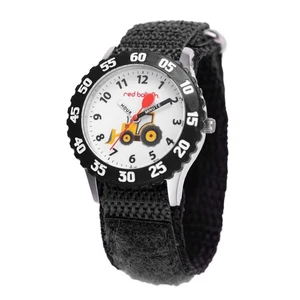 Kids' Bezel Stainless Steel Time Teacher Analog Nylon Strap Watch - Picture 1 of 6