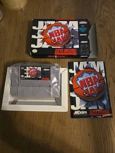 NBA Jam SNES Super Nintendo CIB komplett Acclaim 1994 SELTEN NEUWERTIG - Kostenloser Versand - Bild 1 von 7