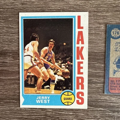 1974-75 Topps Jerry West Los Angeles Lakers #176 Foto 1 de 2