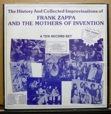 FRANK ZAPPA & Mothers History & Collected Improvisations 10-LP Vinyl Set SEALED - Imagem 1 de 3