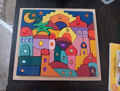 Montessori Wooden Building Blocks Puzzle Colors Complete - Image 1 of 3