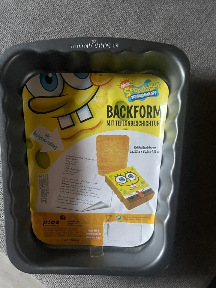 Backform/Motivbackform SPONGEBOB Sponge Bob (antihaft) Kuchen Torte NEU - Bild 1 von 1