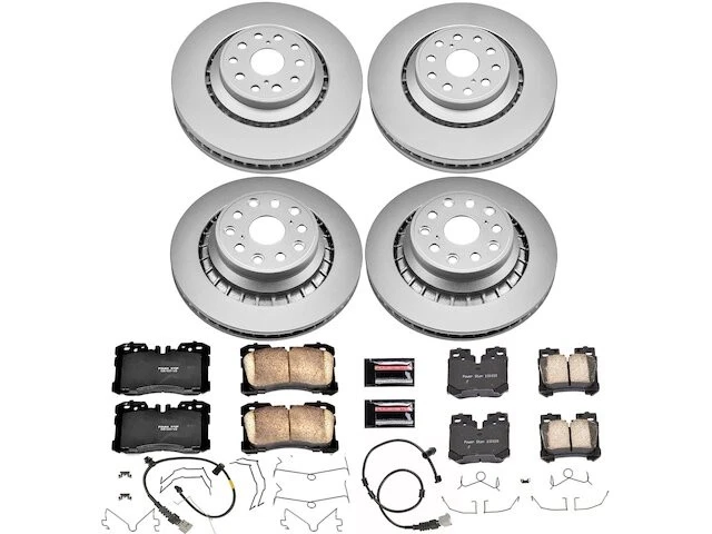 Kit de pastillas de freno y rotor delanteras y traseras para 07-09 Lexus LS460 LS600h L tracción trasera HX76J7 Foto 1 de 1