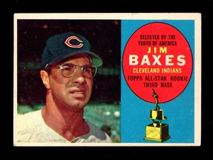 1960 TOPPS #318 JIM BAXES INDIANS - Picture 1 of 2