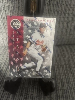 Cal Ripken Jr 1997 Pinnacle Totally Certified Stars Platinum Red #146 1177/3999 - Image 1 of 2