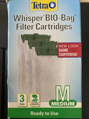 Cartucho Tetra Whisper Bio-Bag Mediano 3 pk-Pecera Acuario Foto 1 de 2