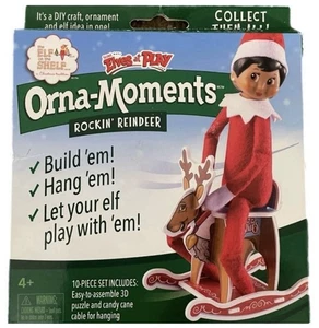 Elf on the Shelf Elves at Play Orna-Moments Rockin' Reindeer Ornament NEW - Picture 1 of 2