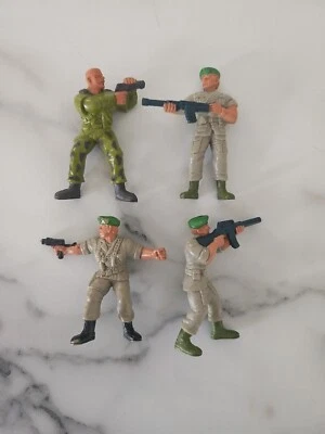 Lote de 4 Mattel M.I. 1986 Figuras de mercenarios rebeldes militares 2,5" Trl1#300 Foto 1 de 4