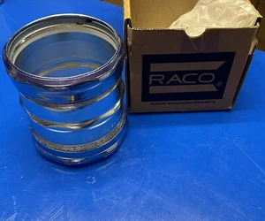RACO/HUBBELL 2956RT 4" EMT Compression Rain, Concrete Tight Coupling, Steel - Picture 1 of 6