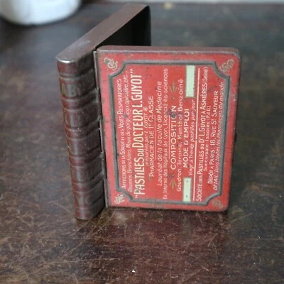 ancienne boite vide tole medicament laboratoire pharmacie PASTILLES DU Dr GUYOT - Photo 1/4