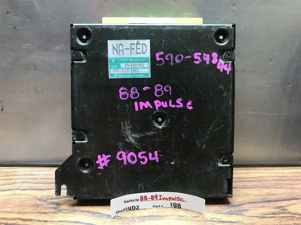 8944580020 Isuzu Impulse 1988-1989 Unidad de control del motor Módulo ECU 188 14D2 B2 Foto 1 de 4