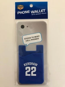 LA Dodgers Kershaw Silicone Credit Card Holder Phone Wallet Los Angeles Clayton - Picture 1 of 3