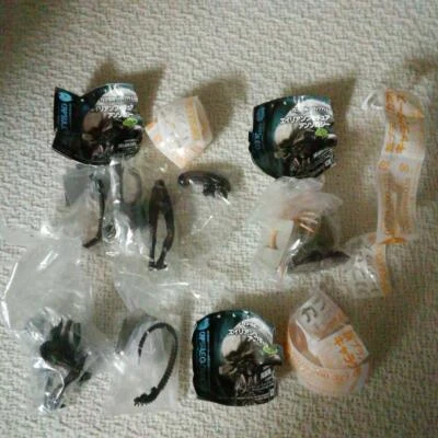 Kaiyodo Figura Alien 2012 Cápsula Q 3 Tipos Set Face Abrazador Big Chap Collection Foto 1 de 4