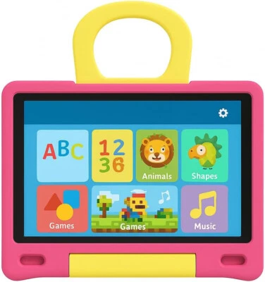 New - Nobklen 10.1 Inch Kids Tablet Shockproof | Android 14, 64G(Pink) - Image 1 of 4
