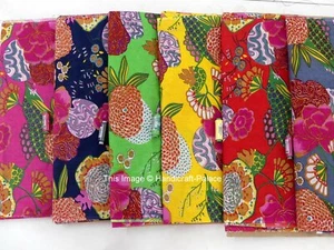 Indian Fabric Cotton Fabric 5 Yard Hand Block Print Fruit Dressmaking Sewing Art - Picture 1 of 13