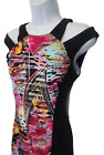 Joesph Ribkoff Colorful Geometric Pencil Dress Cut Out WHBM Women&#39;s 4 SMALL