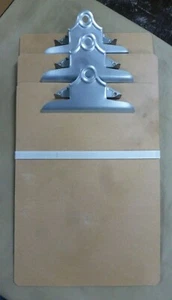 Universal Hardboard Clipboard, 1" Capacity, Holds 8 1/2 X 11, Brown QTY of 3 NEW - Picture 1 of 2