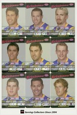 2003 AFL Teamcoach Trading Card Silver Team set Brisbane (10)