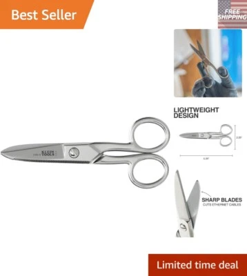 Klein 2100-5 Electrician Scissors: 5.25-Inch Heavy-Duty Precision Cutting Tool - Image 1 of 4