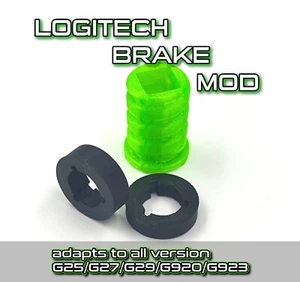 LOGITECH BRAKE MODS G25 G27 G29 G920 G923 RUBBER strong upgrade elastomeri frein - Photo 1/3