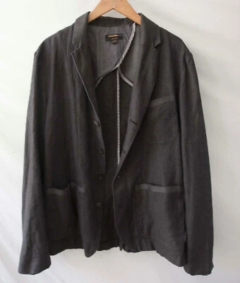 Diesel Black Gold Jacket Cotton / Linen  Size L Dark Gray **pcg0607p - Image 1 of 4