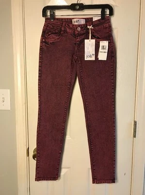 Jolt Women's Jeans/ Size 00/ Red And Black Wash/ Skinny/ NWT - Image 1 of 4