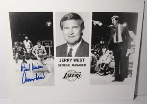 JERRY WEST SIGNED AUTOGRAPHED LOS ANGELES LAKERS NBA BASKETBALL PHOTO & COA AUTO - Picture 1 of 12