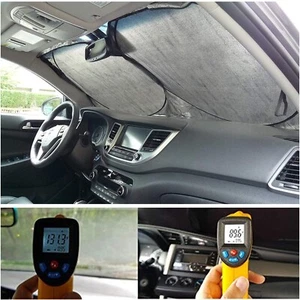 Ford F150/F250 Sun Shade- Foldable Windshield Visor for UV Protection&Heat Block - Picture 1 of 11