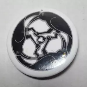 Vintage Wein Pin - Ravenswood Weingut leuchtende Augen - Zelluloid Pinback Button - Bild 1 von 2