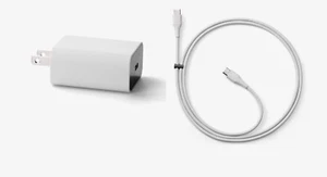Genuine Google Pixel XL, XL2, XL3 18W Type C to C Mains Wall Charger Adapter AUS - Picture 1 of 5
