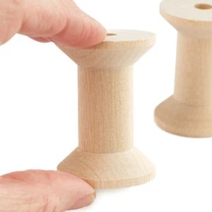 Factory Direct Craft Bulk Package of 800 Unfinished Wood 1-15/16" Spools - Picture 1 of 3