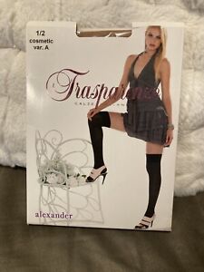 Trasparenze Calze Collants Stockings Thigh Highs Beige  Tan Nude Size 1/2