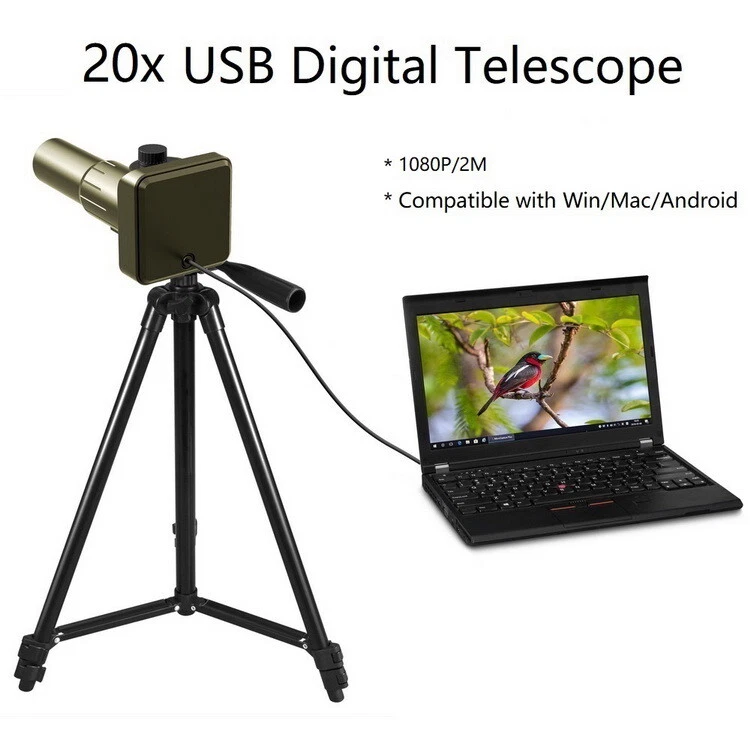 Vividia SS-20 USB Digital Spotting Scope Telescope 20x35mm for PC Mac Android  - Image 1 of 4