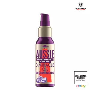 Aussie 3 Minute Miracle Hair Oil Reconstructor Lightweight Hair Oil 100ml - Picture 1 of 1