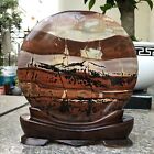 7.7LB chinese landscape picture artistic dendritic painting stone 174