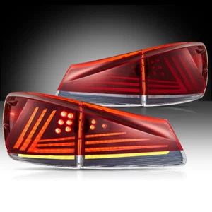 Led Tail Lights Upgrades w/Start-up Sequential For 2006-2013 Lexus IS250 350 ISF - Picture 1 of 13