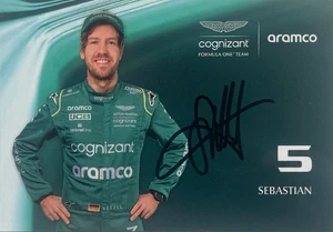 *** SEBASTIAN VETTEL - ASTON MARTIN/MERCEDES - SIGNED - F1 *** 6x4 card - Picture 1 of 3