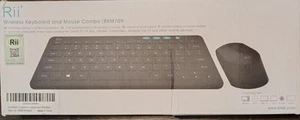 Rii RKM709 2.4 GHZ Ultra-Slim Wireless Keyboard/Mouse Combo - Picture 1 of 3